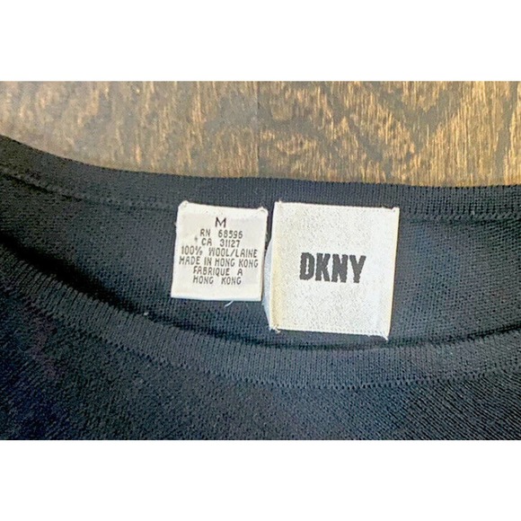 DKNY 100% Wool Sweater Shift Dress~M~ Super Stylish - Picture 5 of 5